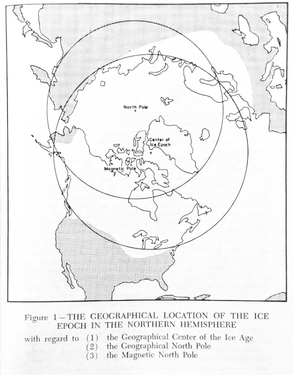 Figure 1 THE GEOGRAPHICAL LOCATION
OF THE ICE EPOCH IN THE NORTHERN HEMISPHERE